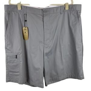 Greg Norman For Tasso Elba Gray Golf Shorts Size 40 NEW